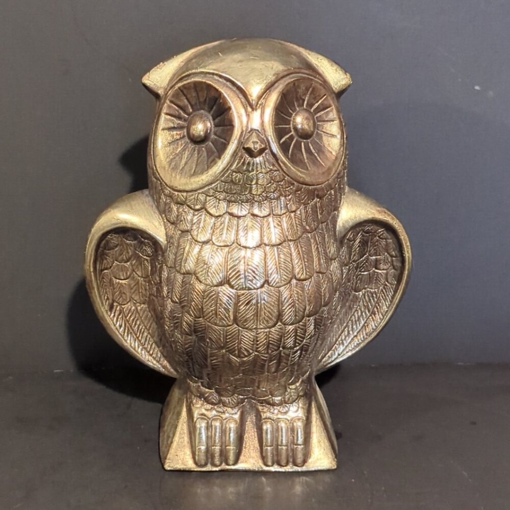 VINTAGE SYROCO GOLD OWL